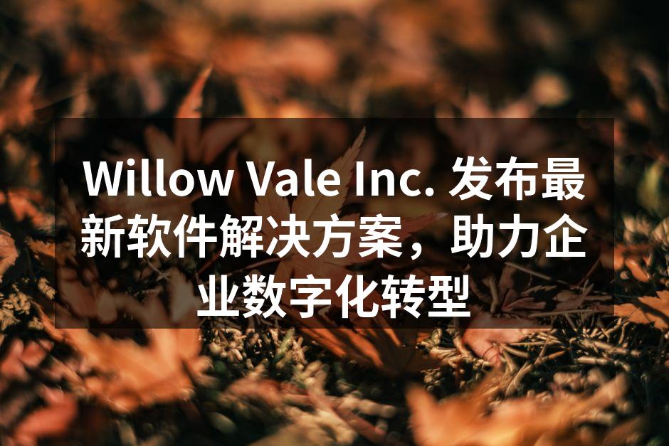 Willow Vale Inc. 发布会现场