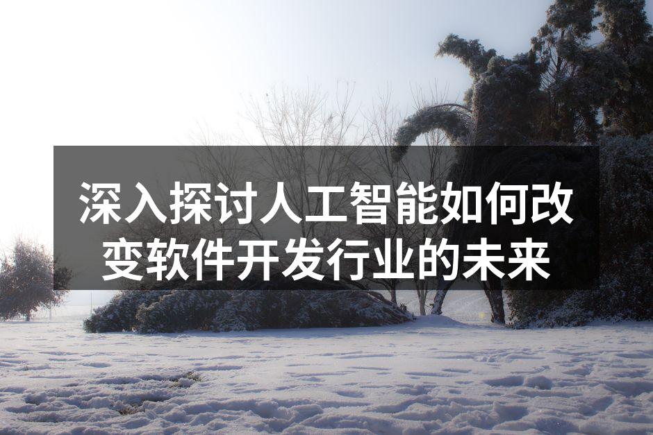 深入探讨人工智能如何改变软件开发行业的未